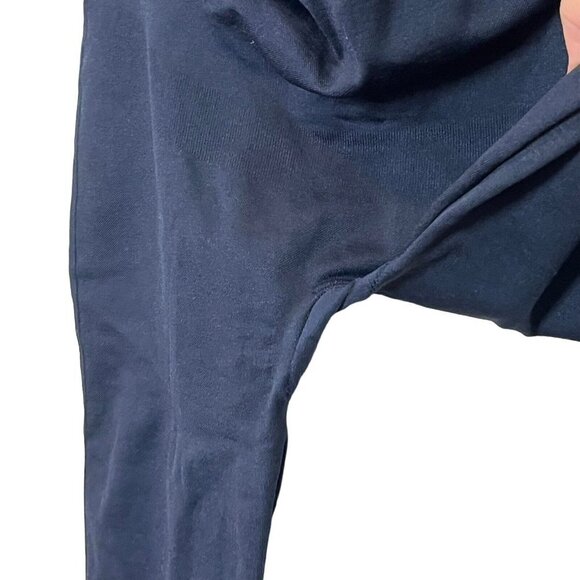 Blanqi Maternity Support Crop Leggings Navy Blue Women’s Size Medium Stretch - Picture 5 of 10